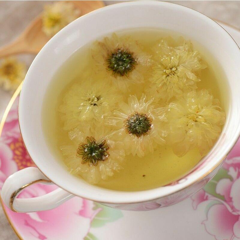 Китайский органический чай премиум-класса Huang Shan White Tribute с белой хризантемой 500г