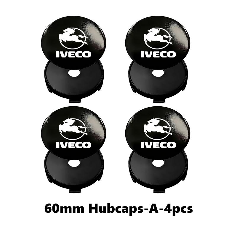 Car Styling Logo Auto Wheel Hub Center Caps Sticker Rim Cover For IVECO Daily Van Chassis Cab e-Daily Eurocargo 4x4 T-Way Rigid