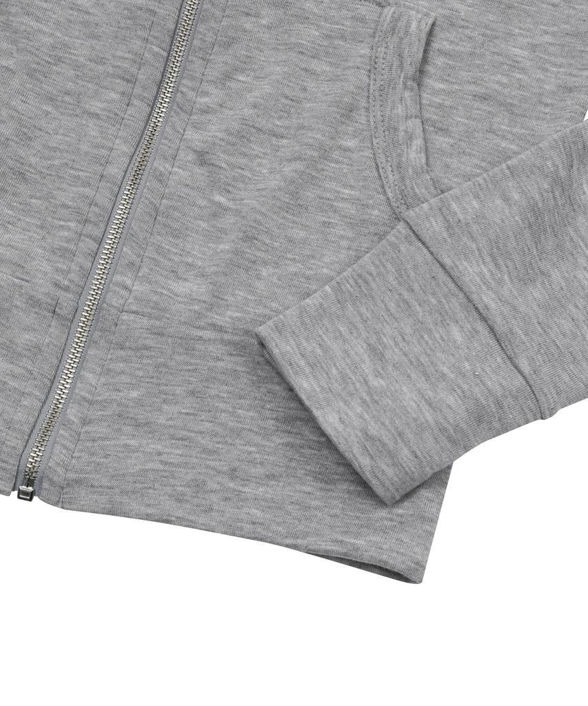 Mucent Light Up Slim Fit Crop Zip-Up Hoodie (4 Colors)