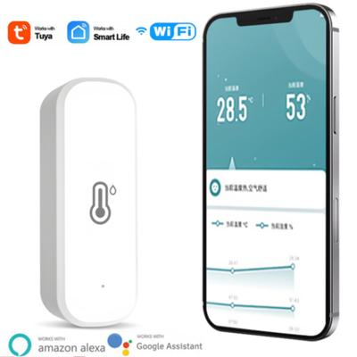 Tuya Smart WIFI Датчик температуры и влажности Крытый гигрометр Термометр Smart Life Control Поддержка Alexa Google Assistant