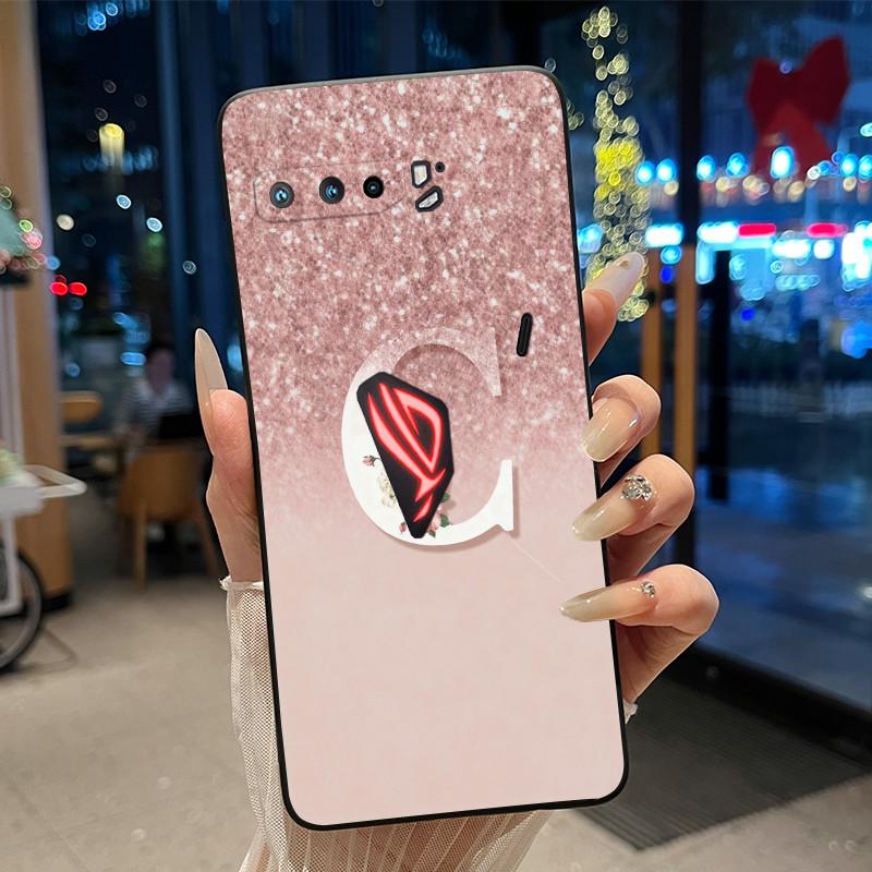 Счастливая Буква Чехол для Телефона Пары Для Asus ROG Phone 3 5G ZS661KS Ударопрочный Мягкий Черный Чехол Для Asus ROG Phone 5/5s 5G Корпус