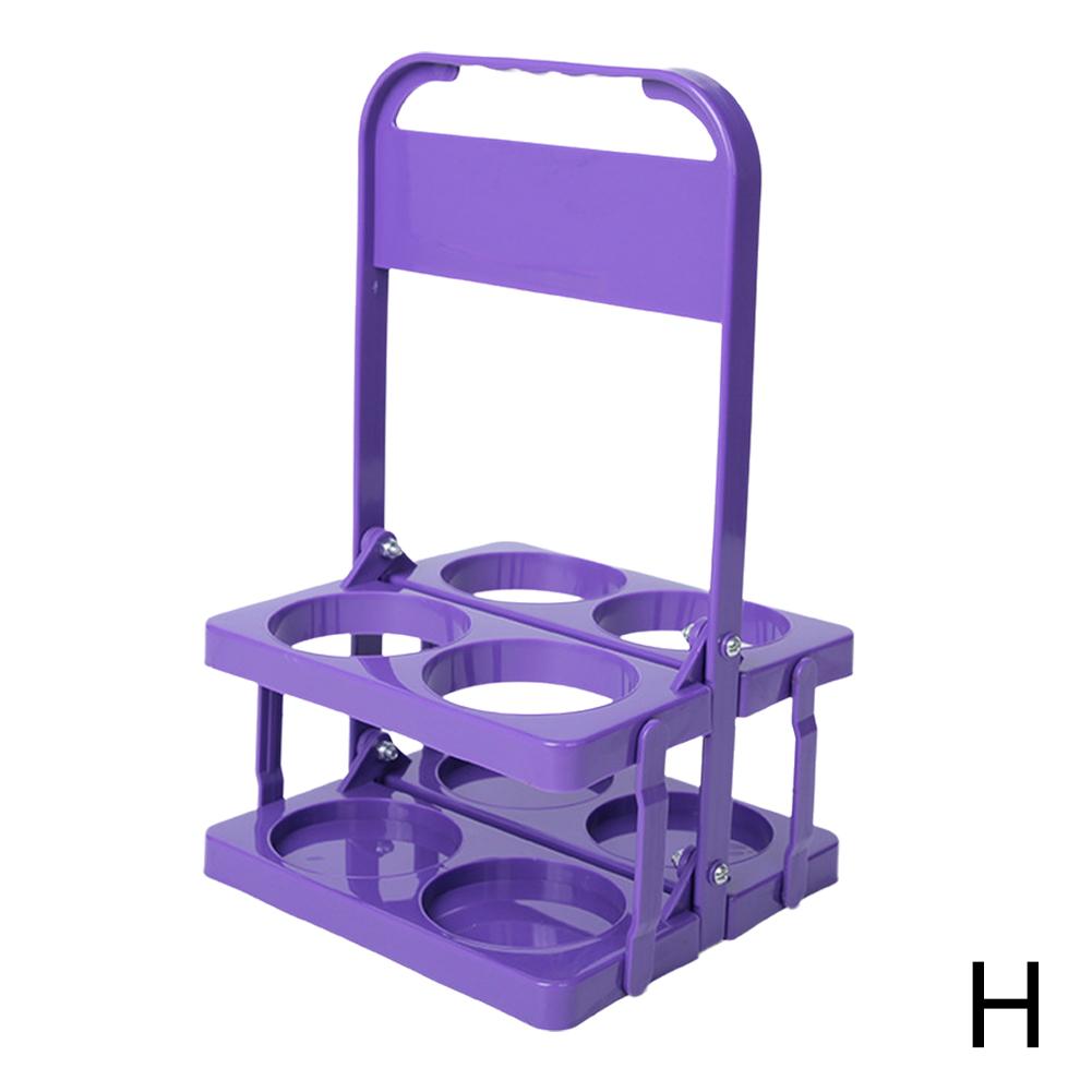 Portable Beer Carrier 4Pack Plastic Reusable Foldable Beer Bottle Holder Picnic BBQ Camping Beer Frame Wine Rack