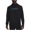Under Armour Толстовка с капюшоном и кулиской с логотипом и буквенным принтом, мужские топы, черный 1373356-001