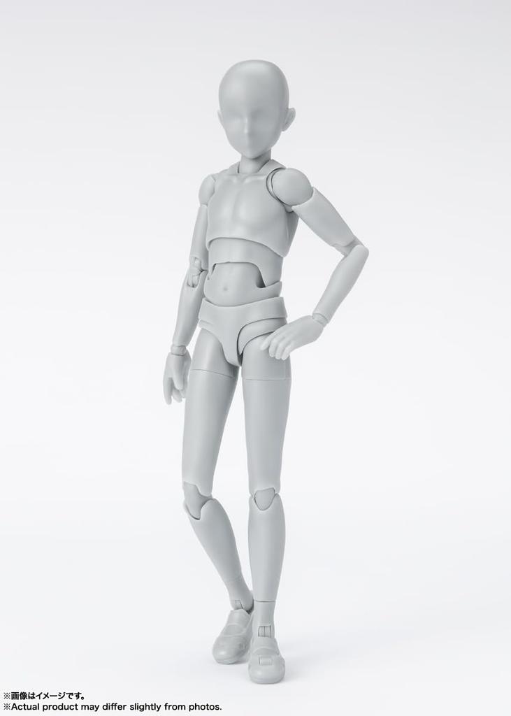 TAMASHII NATIONS Издание DX НАБОР Цвет Примерно 135 мм ПВХ АБС Подвижная фигурка S.H.Figuarts Body-kun - Школьная жизнь- (Серая версия.) &