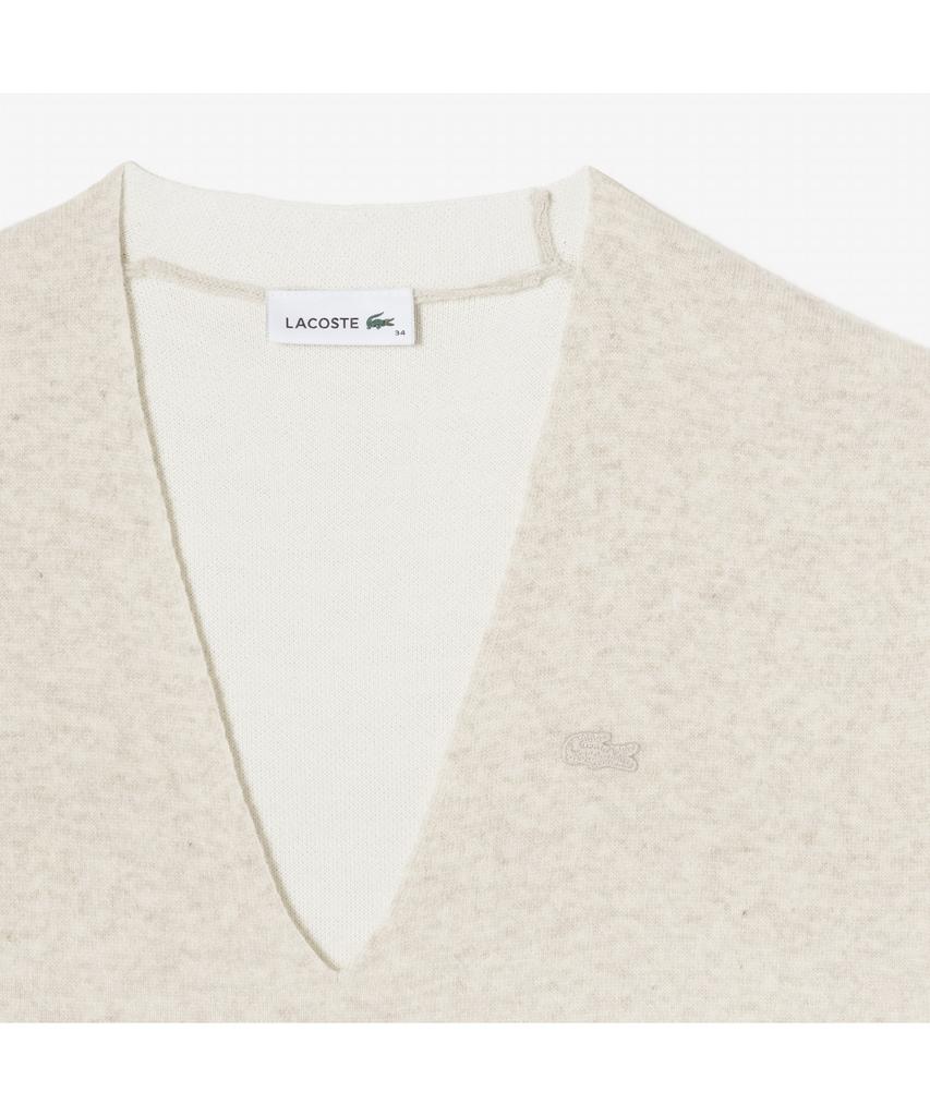 LACOSTE Women'S V-Neck Sleeveless Dress Ef194E-54N Xfj