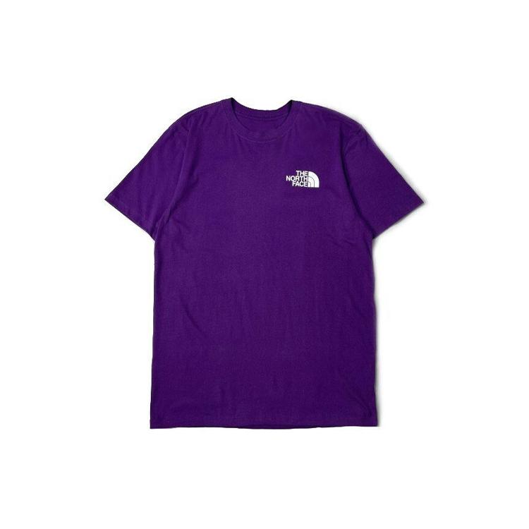 THE NORTH FACE T-Shirts Men's Gravity Purple Crew Neck Moderate Straight Fit NF0A4QQ8J-C01
