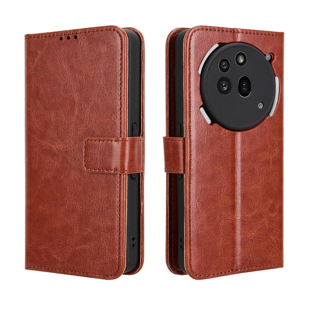 Чехол-книжка для телефона Nothing (3a) Профессиональный кожаный чехол [Flip Vintage Leather] Кошелек ударопрочный прочный ретро чехол для телефона