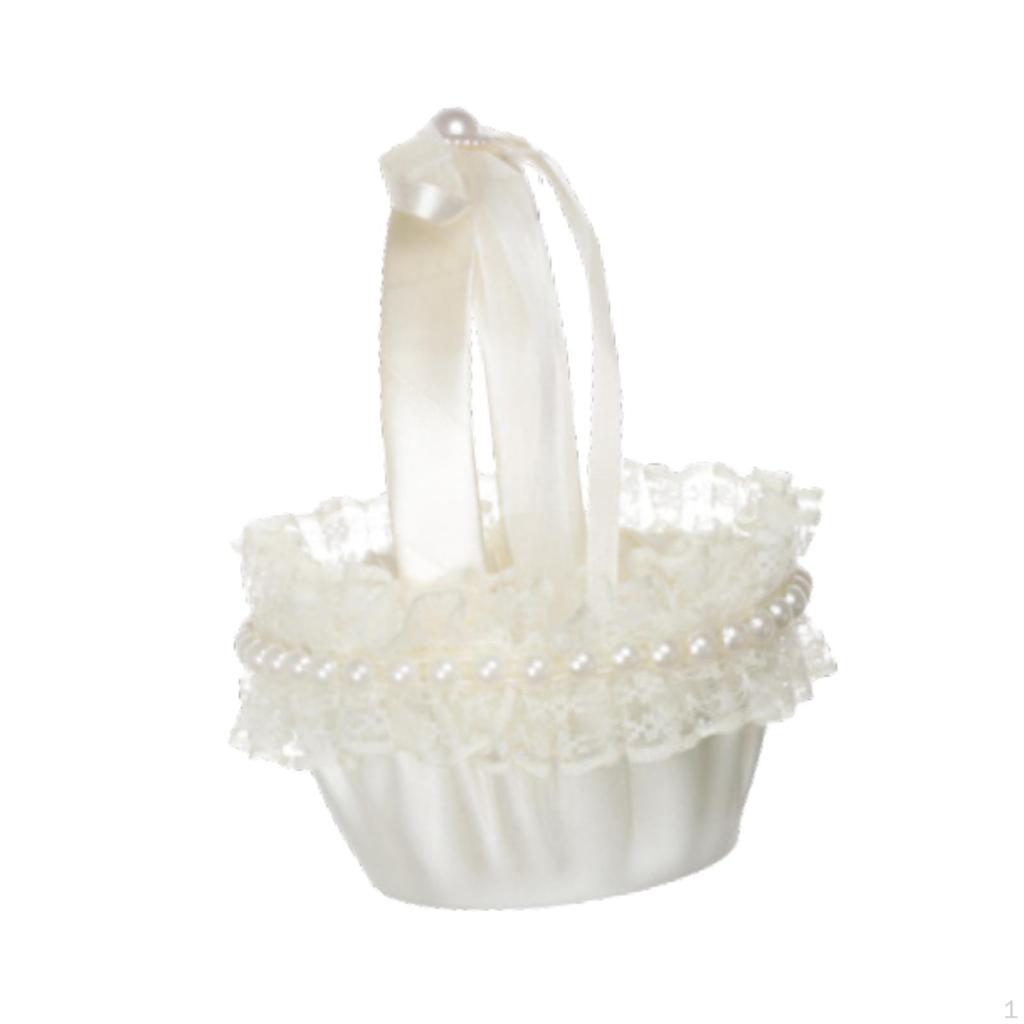 Свадебная корзина с цветами для девочек в западном стиле, свадебные аксессуары для невесты