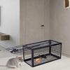 Smart Self-locking Mousetrap Safe Firm Iron Net Household Mouse Catcher Metal Reusable Humane Indoor Outdoor Rat Trap Rat Cage