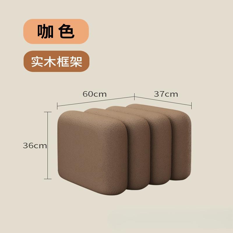 Мягкий Обитый Табурет для Переобувания в Прихожую, Современный Стиль Легкой Роскоши, Прикроватная Скамейка, Сиденье-Подножка для Спальни