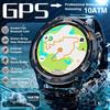 Военные GPS-смарт-часы для мужчин с компасом, фонариком, водонепроницаемостью 10 ATM, трекером активности, множеством спортивных режимов