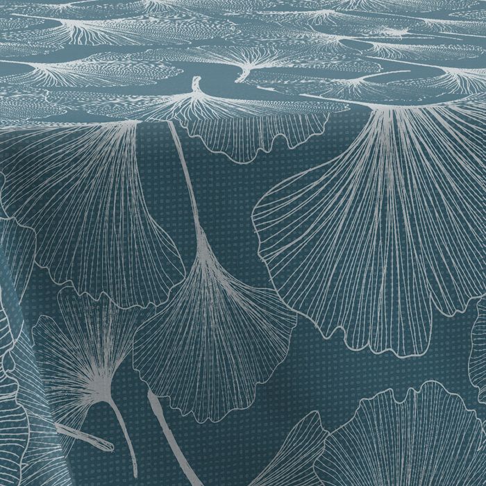 Nappe anti-taches biloba bleu