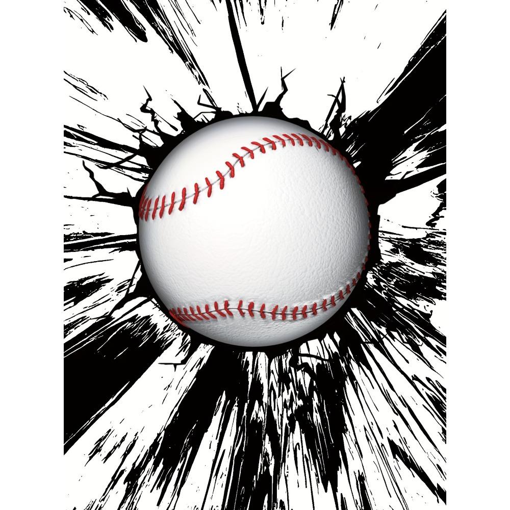 Толстовка с капюшоном и длинными рукавами для мальчиков - Модный бейсбольный узор с принтом Легкая, удобная, повседневная и уличная одежда