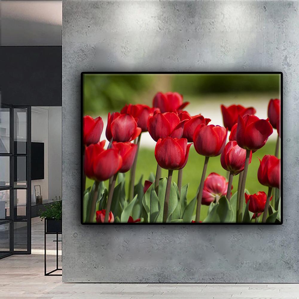 Набор для вышивки крестом DIY Алмазная вышивка Цветы Тюльпаны Алмазная картина Домашний декор