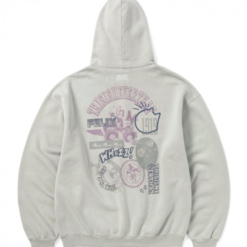 Thisisneverthat Tnt Felix Archive Hoodie Stone