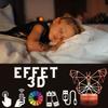 Lampe de chevet 3D led Papillon Hologramme, Veilleuse changement de couleurs 16, Lampe tactile bureau et chambre Enfant, ambiance