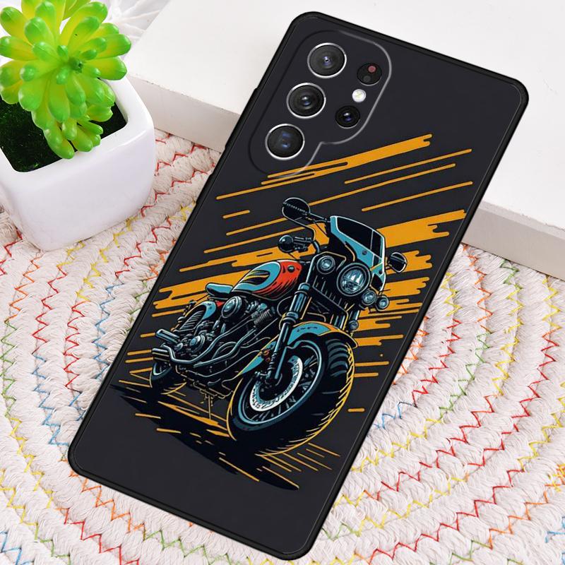 Мультяшный чехол для телефона с мотоциклом для Samsung Galaxy note 10 pro S26 Ultra S23 S24 FE S25 S21 S22 PLUS ударопрочный чехол