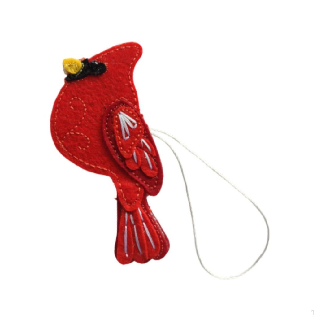 Felt Bird Decoration for Tree and Festive Home Use