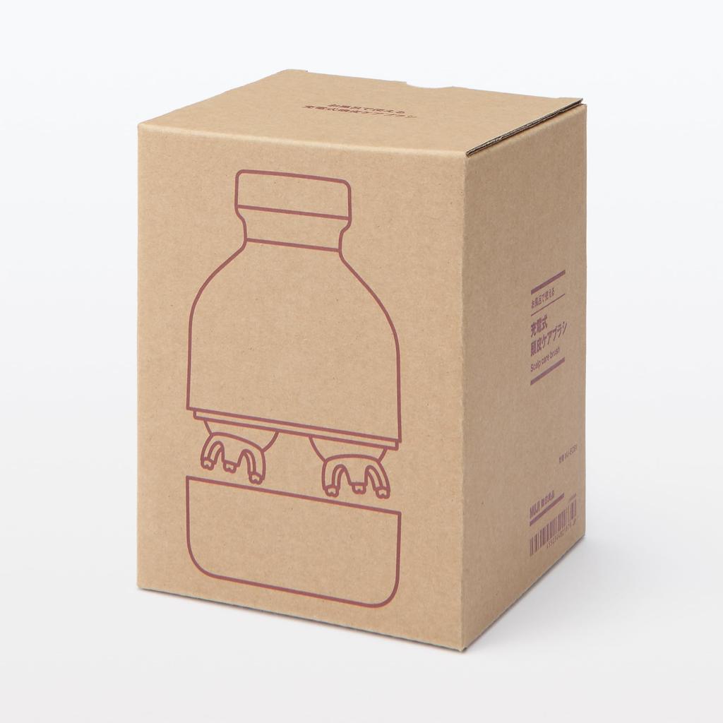 MUJI Аккумуляторная щетка для ухода за кожей головы, которую можно использовать в ванной LA1GSA1A MJ-ECB1