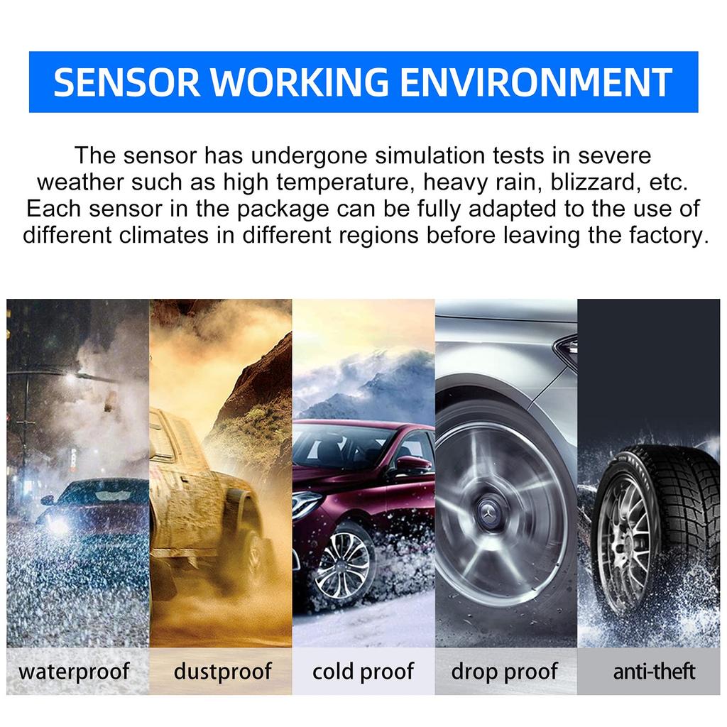 NEWHOW TPMS SENSOR SET OF 4 PROGRAMMED FOR FORD F150/EXPLORER/FUSION 2015-2024 - Replaces OEM