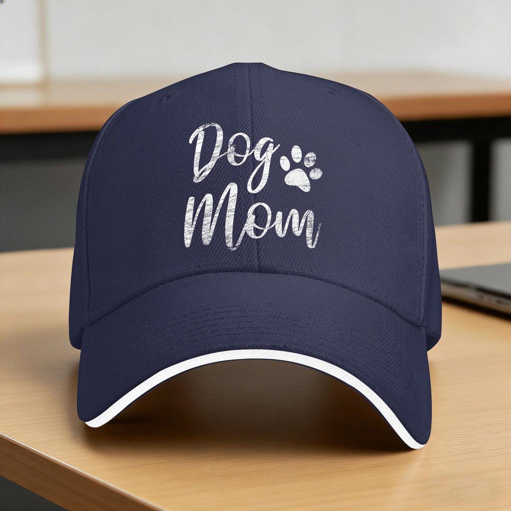 Dog Mom Funny Dog Paw Sun Baseball Cap Summer FeUnisex Unisex Custom DIY Trucker Hat Hot Sale Street Style Hippie Snapback Cap