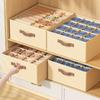 Large Capacity Dustproof Storage Box Clothes And Pants Storage Box Wardrobe Compartment Drawer Style Layered Storage Box For Bra