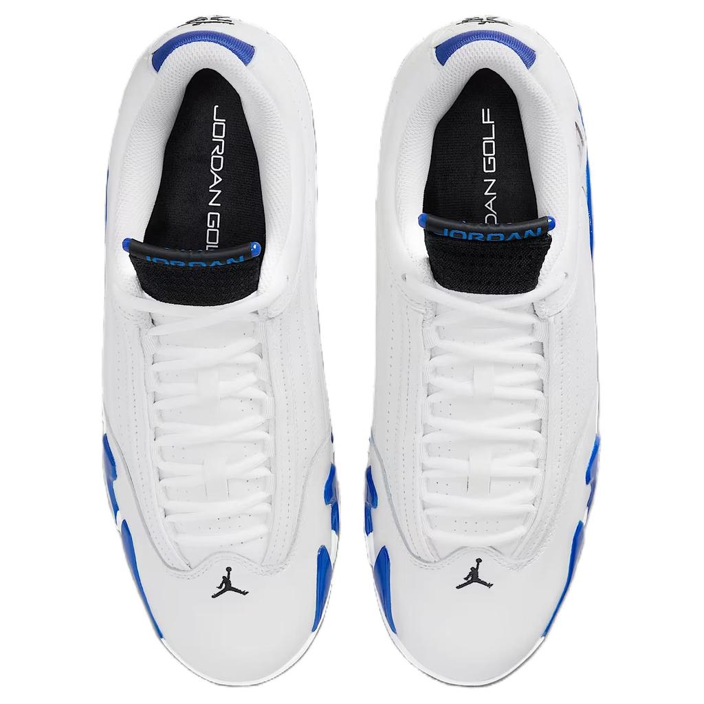 Jordan Air Jordan 14 Низкие Гольф Ботинки Устойчивые к Истиранию Мужские Синие Белые HJ7710-101