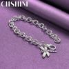 CHSHINE 925 Sterling Silver Dragonfly Chain Bracelet For Women Wedding Party Fashion Charm Jewelry