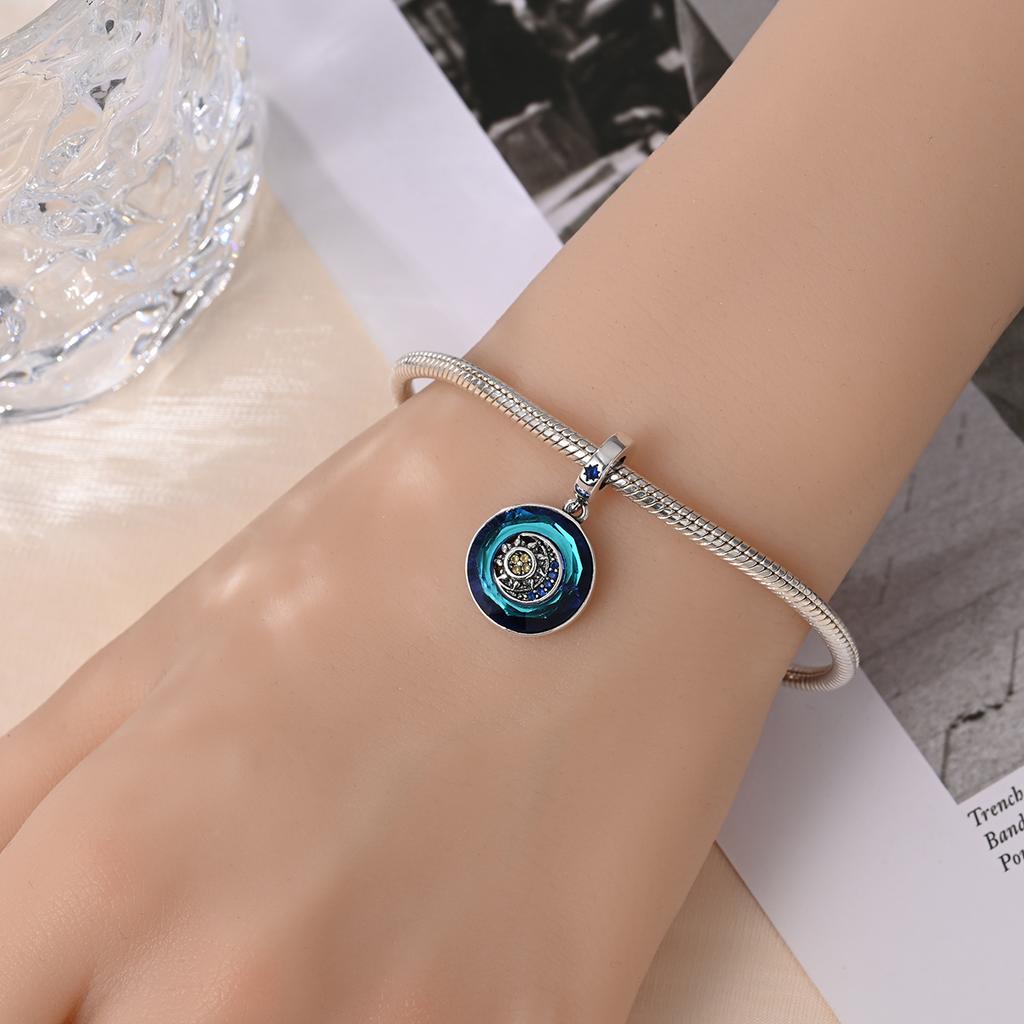 Подвеска Шарм Медь Солнце Луна Подвеска Бусины Подходят для Оригинального Браслета Для Изготовления Ювелирных Изделий Подарок на День Святого Валентина