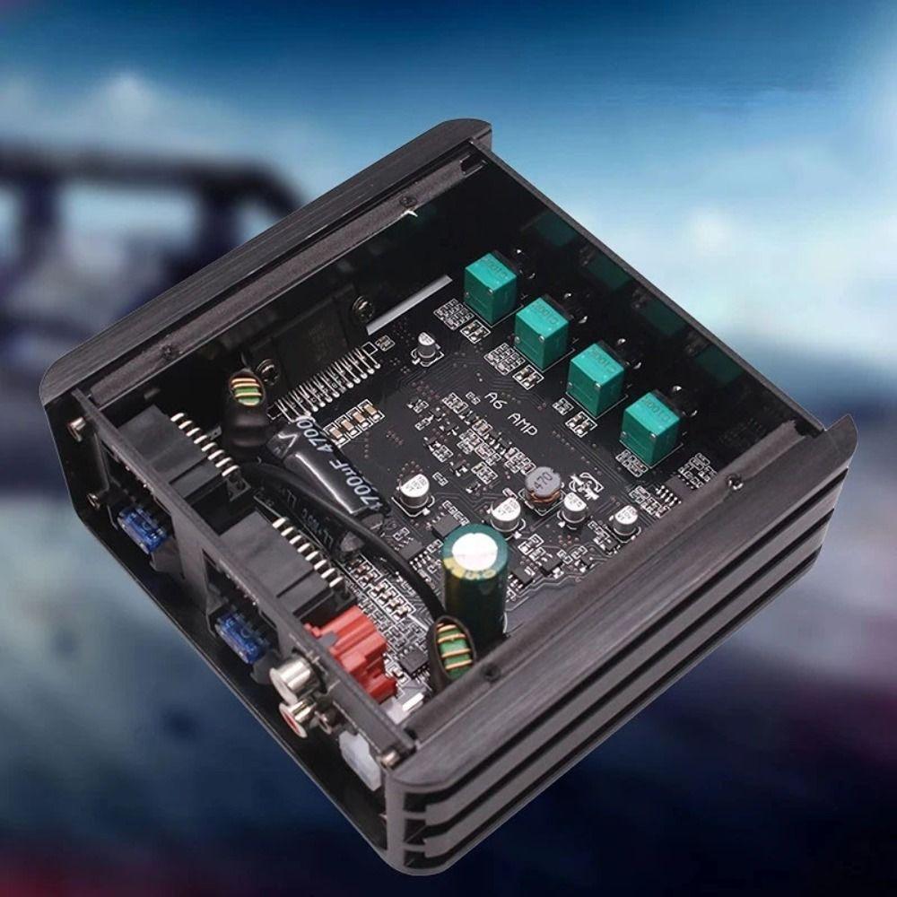 Интеллектуальный автомобильный усилитель мощности Большой экран 6-канальный усилитель мощности Автомобильное аудио