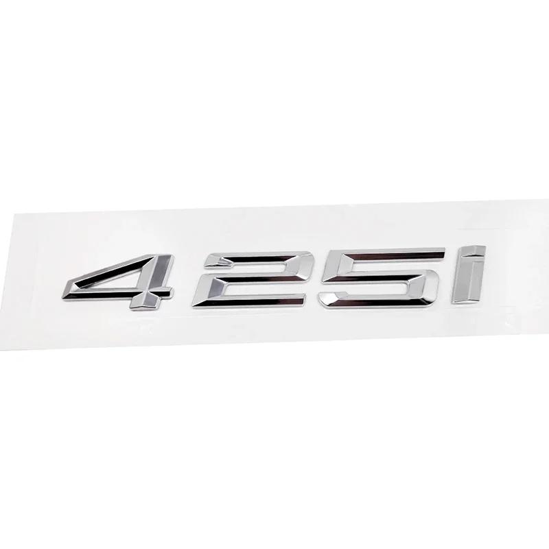 cxjva7 ABS Car Rear Trunk Letters Logo Badge Emblem Sticker For 4 Series 420i 425i 428i 430i 435i 440i 450i F30 F32 F33 F36 G26 G22