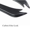 Новый 2 x Вид карбонового волокна Задний спойлер бампера Каналы Закрылки Диффузор Губа Сплиттер