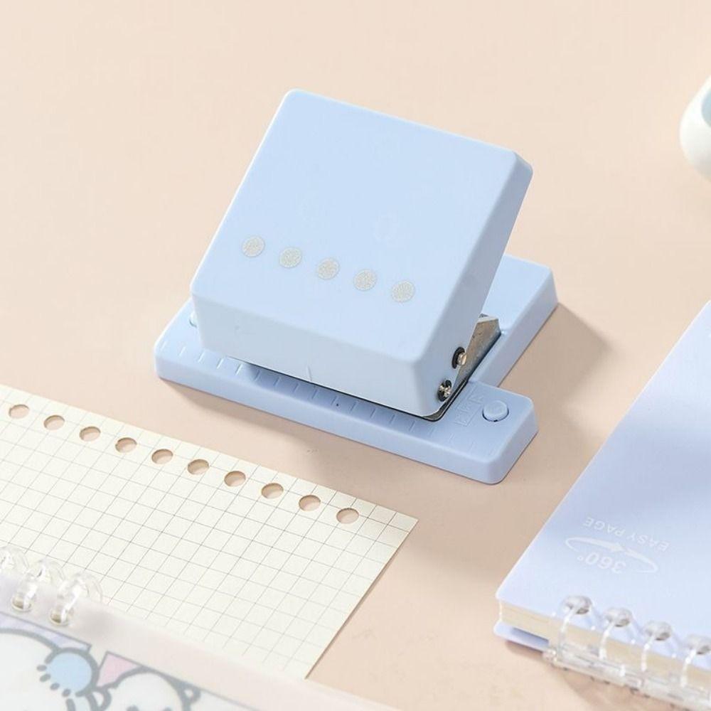 DIY 5 Hole Punching Machine Handheld Paper Punch Portable 5 Hole Puncher  Office Supplies
