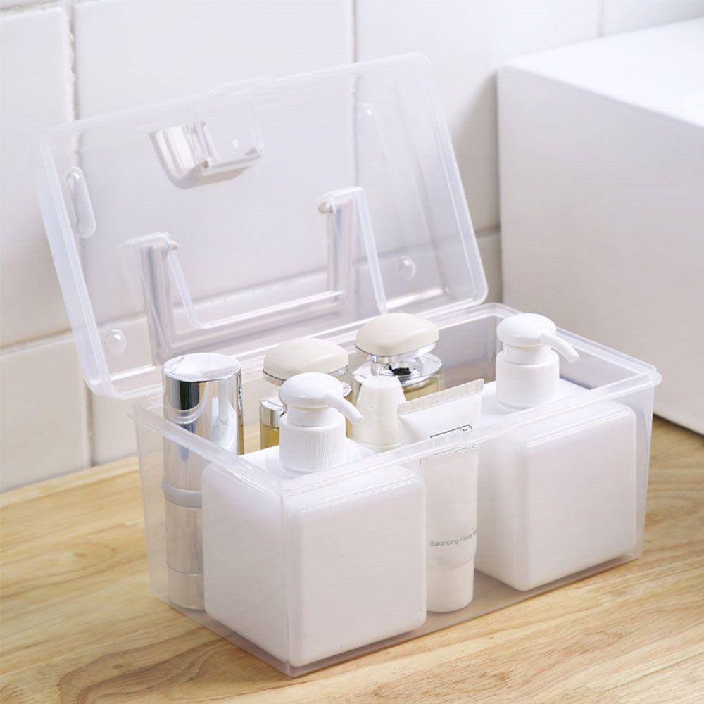 Portable Household Waterproof Mask Storage Box With Handle Medicine Chest Sundries Holder