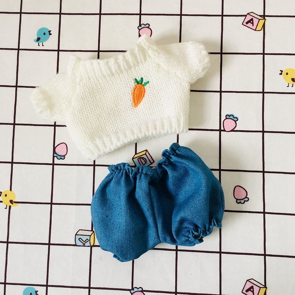 for Idol Dolls Knitted Sweater Clothes Doll Pants Suit Dolls Cartoon Sweater 20cm Doll Clothes