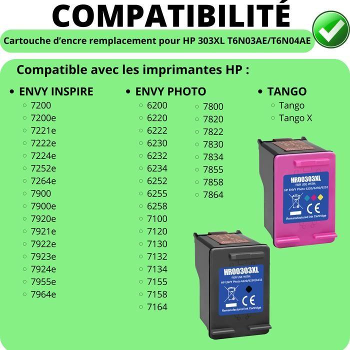 Cartouche d'encre - HP - 303XL - Noir - Multi-couleurs - Pack de 2