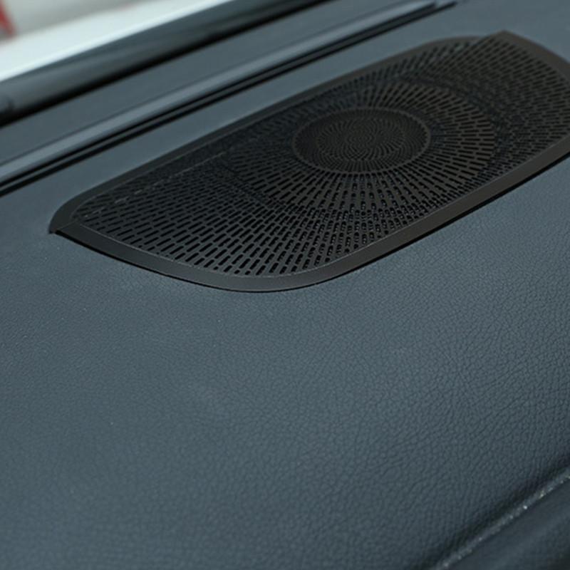 Алюминиевый сплав стайлинга автомобилей, крышка динамика на приборной панели, накладка, подходит для Mercedes Benz B Class W247, авто интерьер