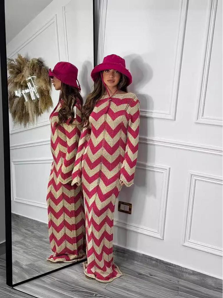 2024 European-American Reversible Tie-up Hollow-Out Slimming Beach Dress