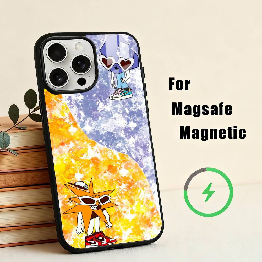 Певица MORA ESTRELLA Чехол для iPhone17,16,15,14,13,12,11 Plus,Pro Max Магнитный Для Magsafe Беспроводная зарядка