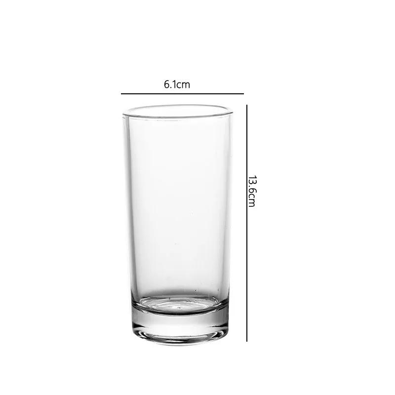 Beverage Cup Transparent Breakfast Cup Simple Style Cocktail Glass Straight Wine Glass Heat-resistant Water Bottle Beer Glass