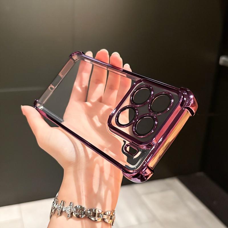 Защитная пленка для объектива Flim Case для Xiaomi 17 T 17TPro Покрытие Прозрачный Четыре угла Ударопрочный Мягкий силиконовый чехол Для Xiaomi 17T Pro