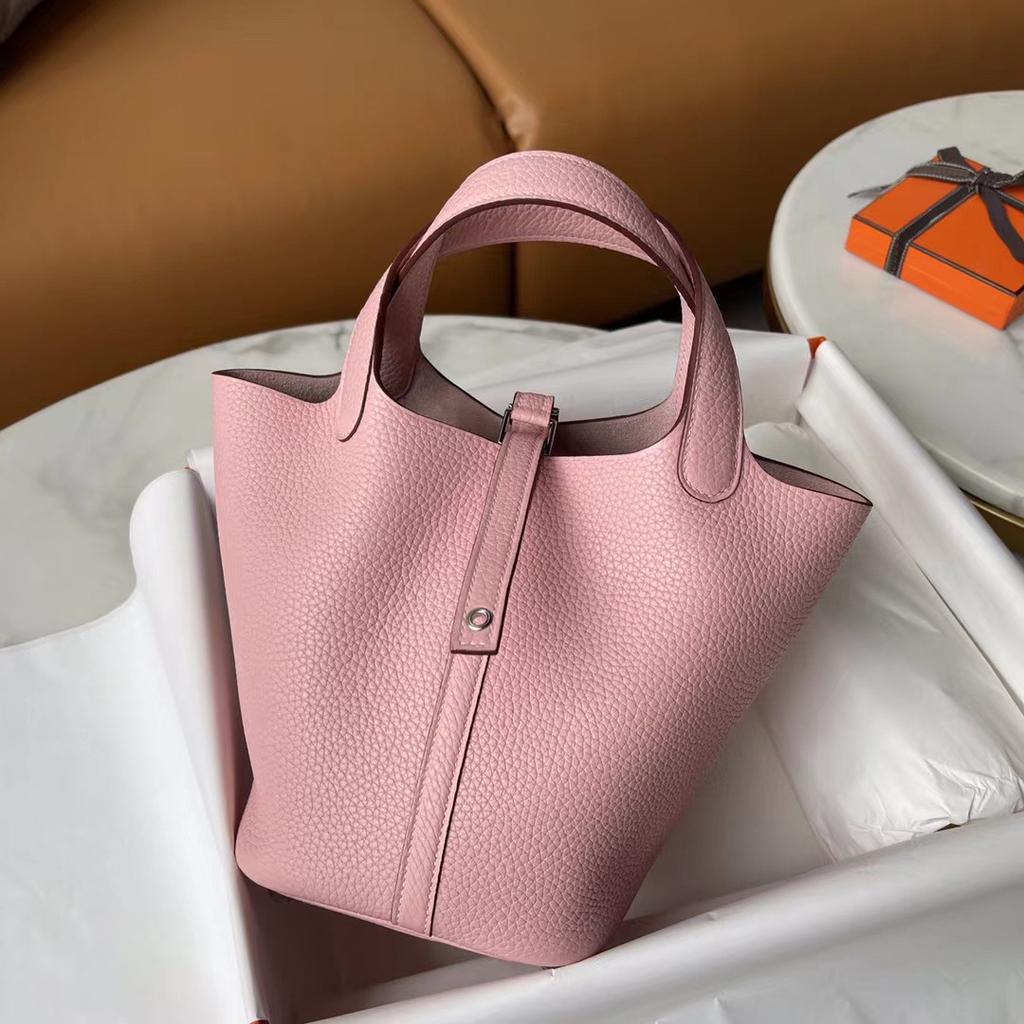 Корзина для овощей из воловьей кожи, сшитая вручную вощеной нитью для детей, обернутая в натуральную кожу с узором личи, сумка-ведро для воды для женщин