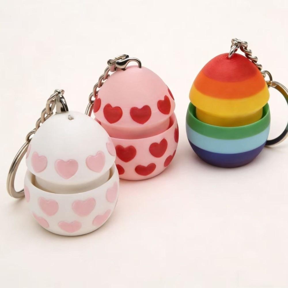 Surprise Egg Egg Rabbit Ornaments Pressed Egg Key Chain 3D Print Easter Egg  Spring Easter Party