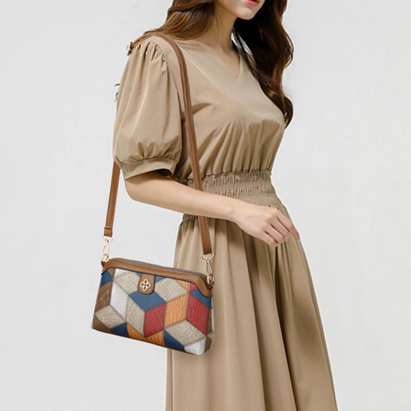 High Quality PU Leather Women Small Crossbody Shoulder Bags Luxury Handbag Lady Messenger Bag Simple Shell Phone Satchels