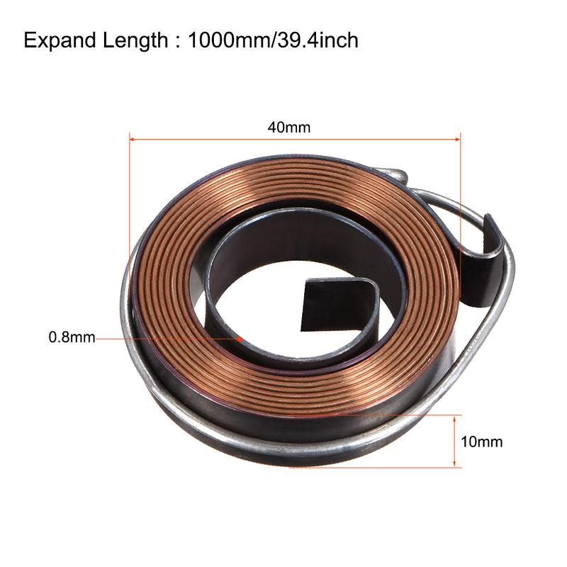 Drill Press Return Spring Quill Spring Feed Return Coil Spring Assembly Blackening Expand Length 680-1800mm Spring OD 34-66mm