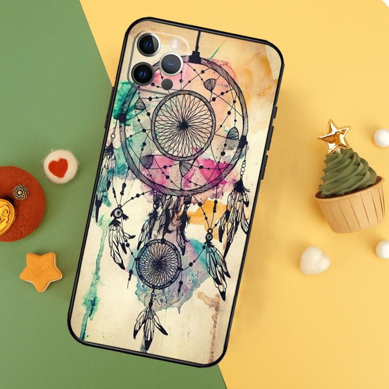 Чехол 'Ловец снов' для iPhone 11 12 13 14 16 15 Pro Max Mini XS Max X XR SE2 7 8 14 16 15 Plus