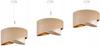 CEILING HANGING LAMP, SLANT LAMPSHADE, LEAVES, 45 cm