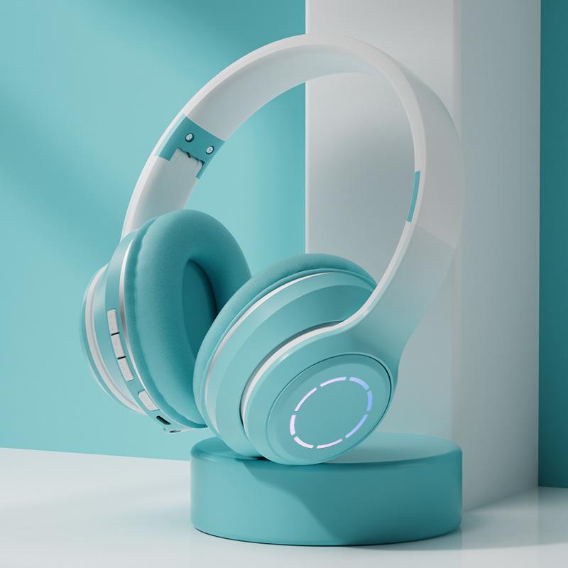 Градиентный цвет, Bluetooth-наушники, мобильные игры, подарок, можно сложить, наушники, компьютерные гарнитуры