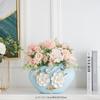 European Home Decor Ceramics Vase Flower Arrangement Crafts Bedroom Living Room Decoration Vase Wine Cabinet Porch Decoration