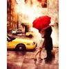 Алмазная вышивка Красный зонтик Обнять Полный квадратный/круглый Новое поступление 3D DIY Алмазная картина Городская улица Вышивка Крестом Картина со стразами Настенное искусство